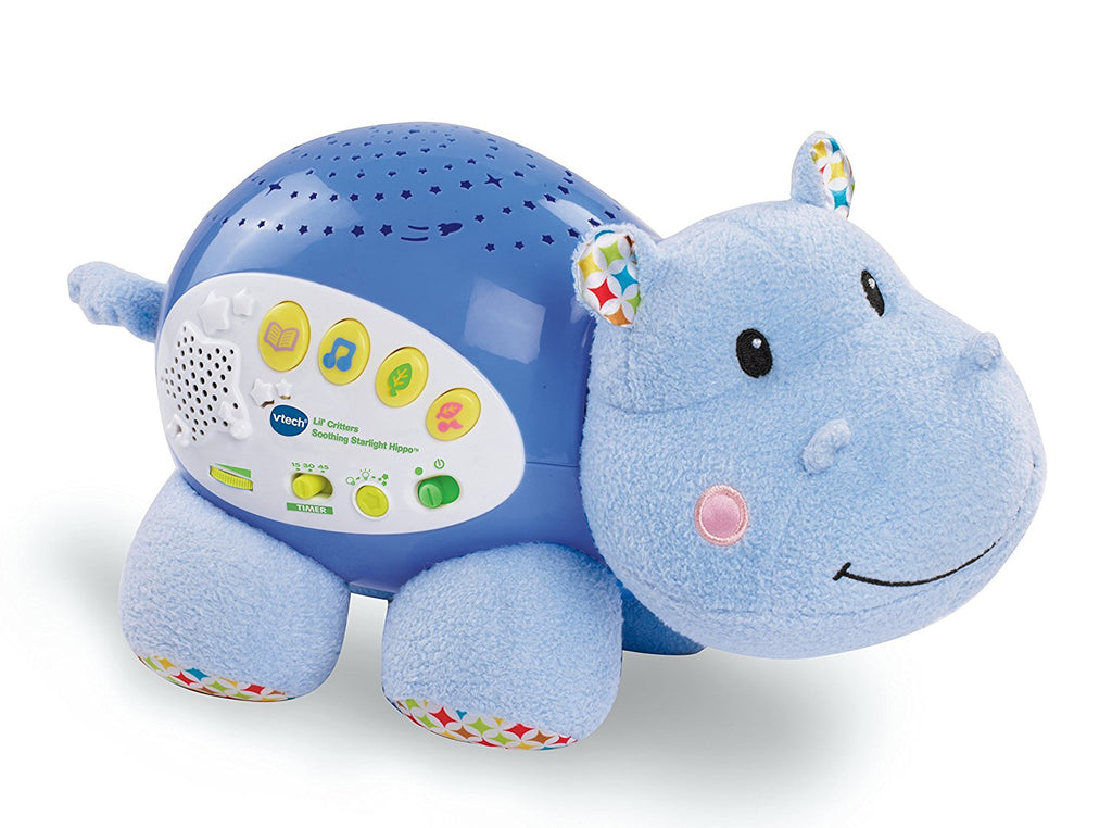 Hippo Baby Sleeping Soother/Toy with Sounds and Projection Lights