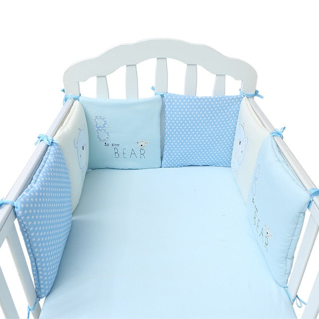 Bumper Cover Leander Cot Bumper Blue Small Cot Bumper LEANDER