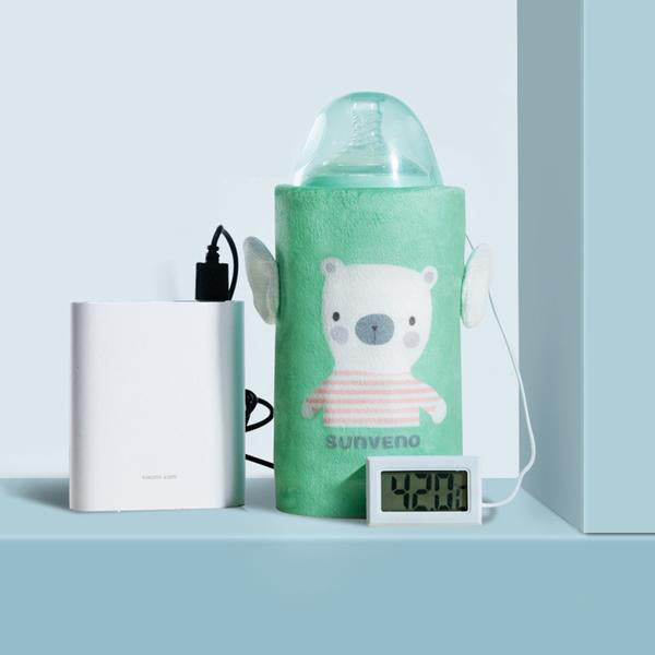 Sunveno Portable Insulation USB Travel Baby Bottle Warmer
